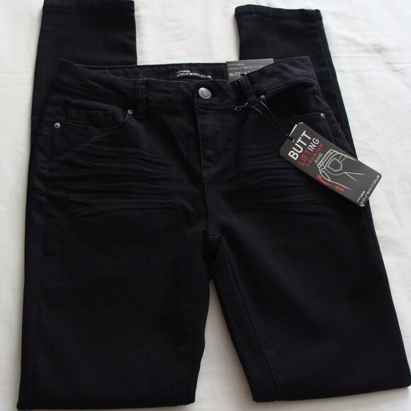 MISS POURED IN BLUE Black Wash "BUTT LIFTER SKINNY" Jeans Sz 6 - Picture 1 of 7